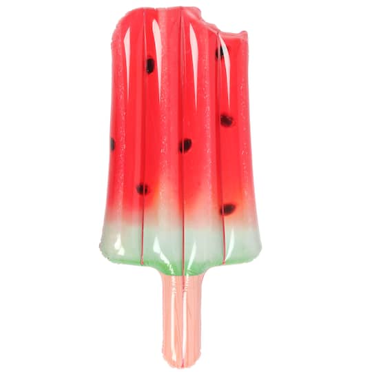 59" Watermelon Popsicle Inflatable Swimming Pool Float By Northlight in Red | 59" x 30" | Michaels®